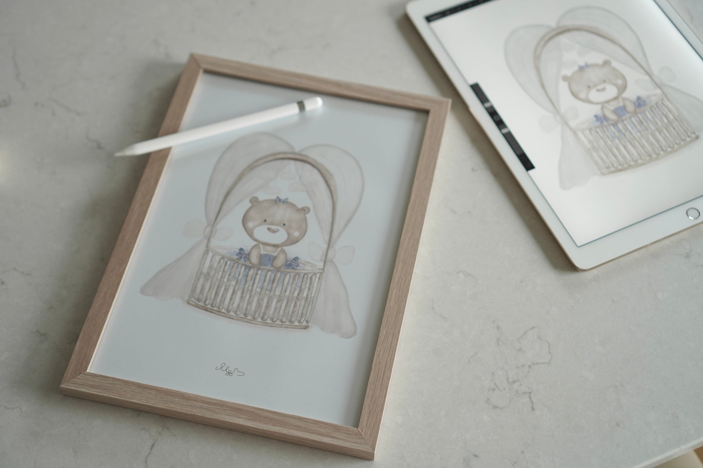 Sleepy Teddy Princess - Minnadays Poster