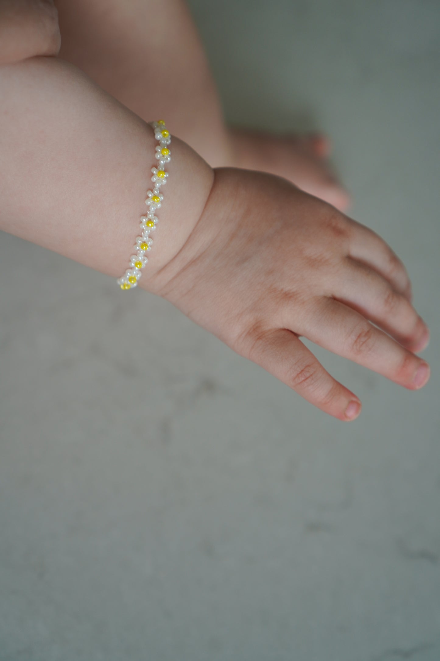 Armband - Vit / Gul
