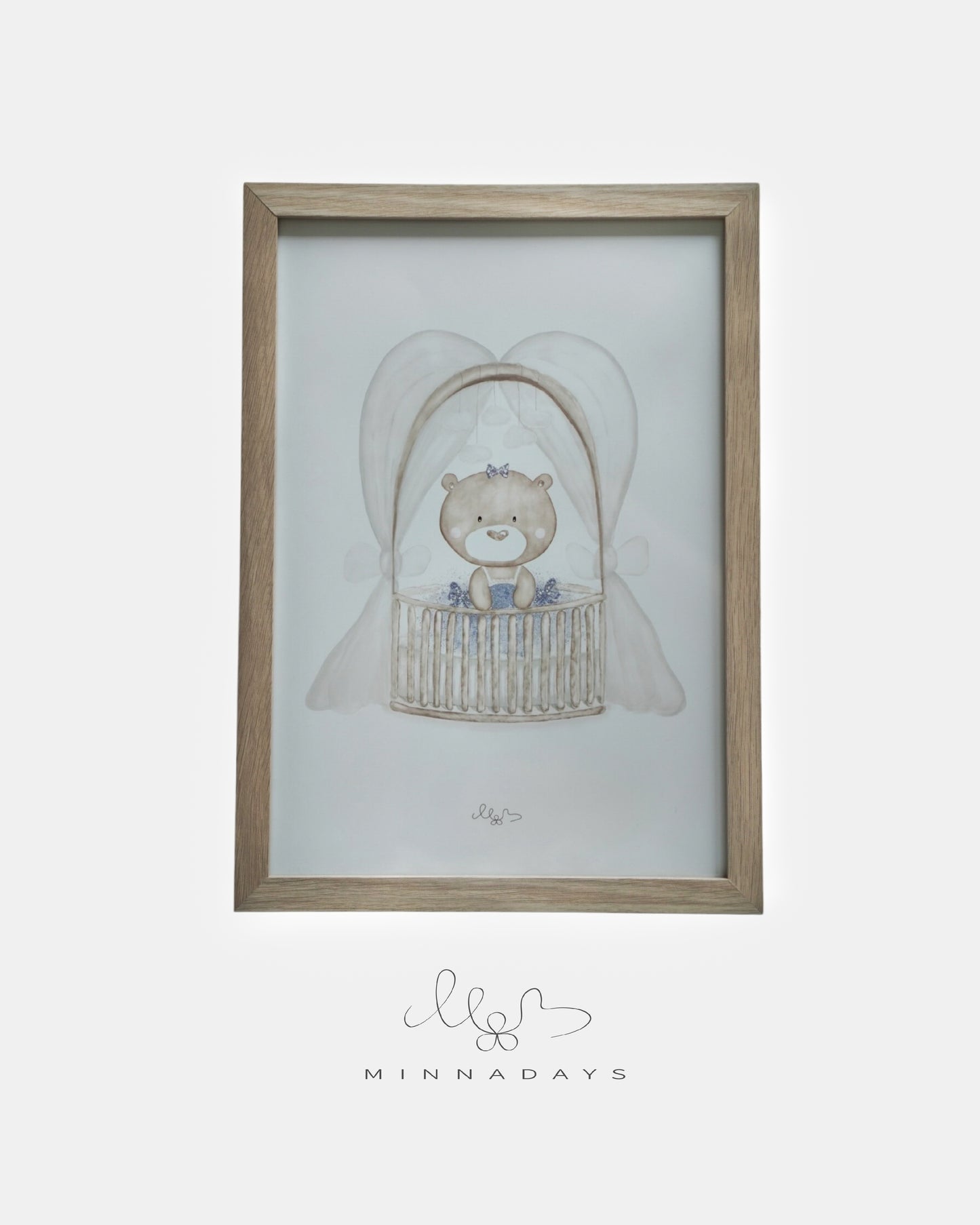 Sleepy Teddy Princess - Minnadays Poster