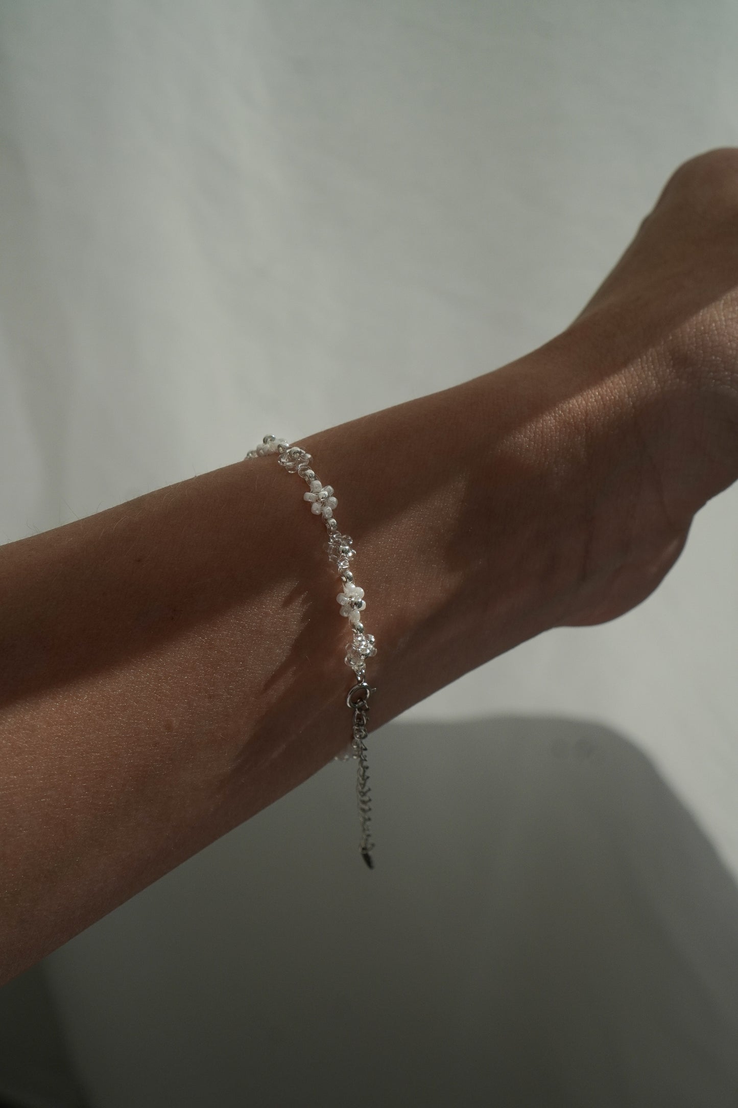 Armband Sterling silver 925 - Vit/Kristall